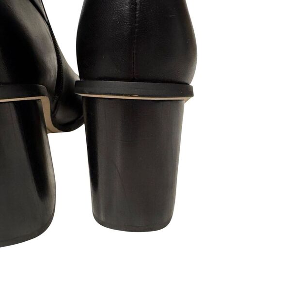 Women's Sarto by Franco Sarto Vallah Heeled Ankle Bootie Black Leather 7.5 - Picture 5 of 10